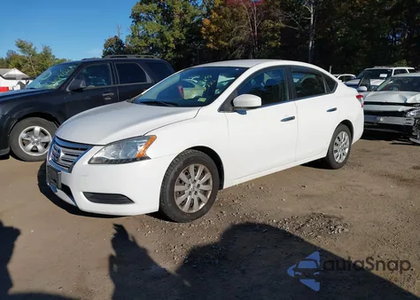 2015 Nissan Sentra Fe+ S/S/Sl/Sr/Sv z USA, uszkodzony, nr VIN 3N1AB7AP5FY276078